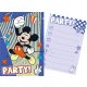 Disney Mickey Party Einladungkarte