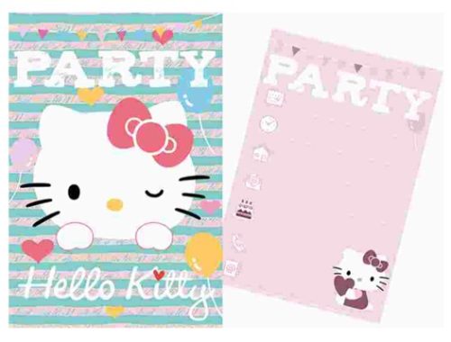 Hello Kitty Party Einladungkarte