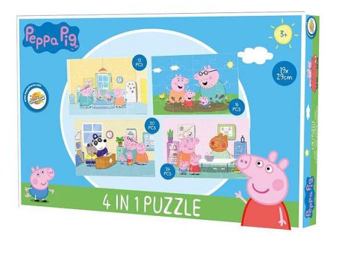 Peppa Wutz Home Puzzle 4 in 1