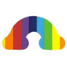 Farbe Regenbogen Schaumstoffform Set, 12-teilig