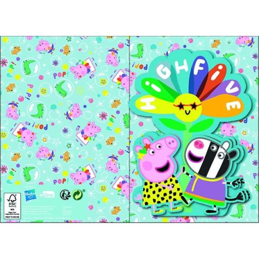 Peppa Wutz Highfive 3D Pop-up Grußkarte + Umschlag