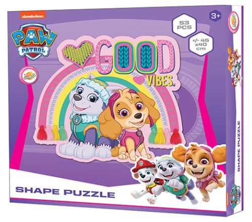 Paw Patrol Vibes Form-Puzzle, 53 Teile