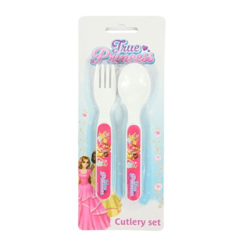 Prinzessin True Besteckset aus Kunststoff - 2-teilig