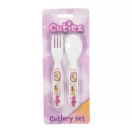 Tiere Cutiez Kunststoff Besteckset - 2-teilig