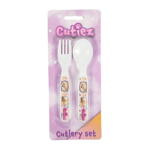 Tiere Cutiez Kunststoff Besteckset - 2-teilig