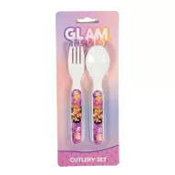 Glam Girls Team Kunststoffbesteckset - 2 Stück