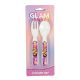 Glam Girls Team Kunststoffbesteckset - 2 Stück