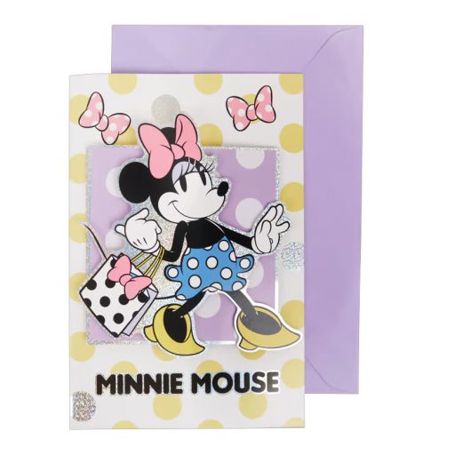 Disney Minnie  Shopping 3D Grußkarte