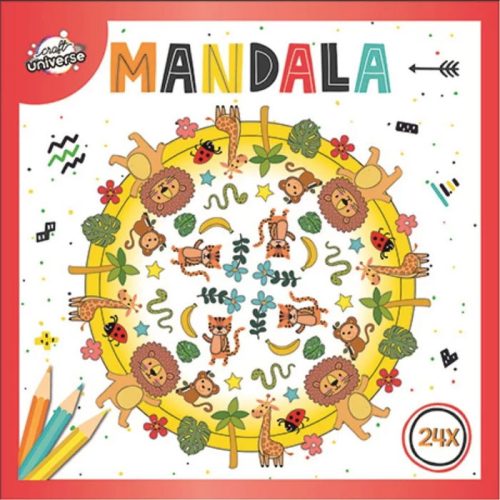 Farbe Mandala Animals Malbuch 24 Seiten
