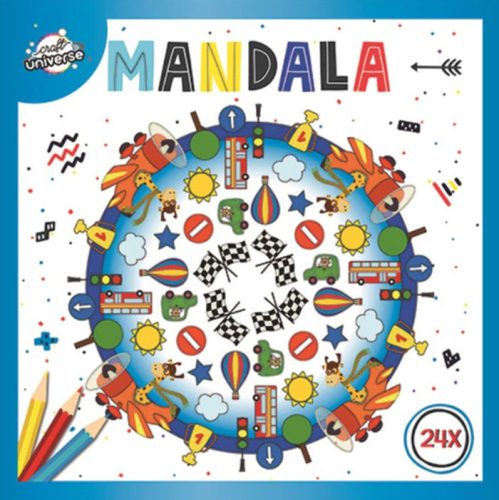 Farbe Mandala Race Malbuch 24 Seiten