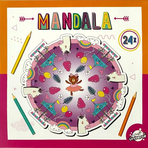 Farbe Mandala Circus Malbuch 24 Seiten