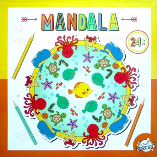 Farbe Mandala Ocean Malbuch 24 Seiten