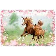 Pferd Mare and Foal Platzset 43x28 cm