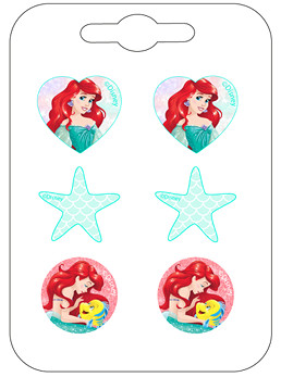 Disney Prinzessinnen, Ariel Ohrring-Set von 3 Paare