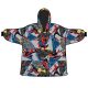 Spiderman Erwachsenen Überzieh-Plüschfleece-Decke, Poncho