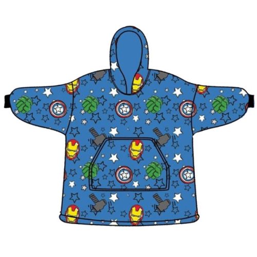 Avengers Erwachsene Plüsch Polarfleece Poncho-Decke, Snuggie 