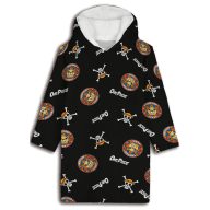  One Piece Thousand Sunny Überziehbare Plüsch-Fleecedecke, Poncho
