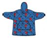 Spiderman Blue Erwachsene Plüsch-Polar Decke, Poncho