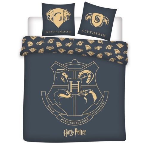 Harry Potter Grey doppeltes, Doppelbett Bettbezug 240×220cm, 63x63 cm Mikrofaser