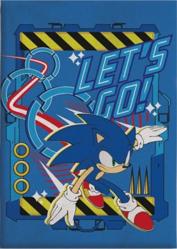 Sonic the Hedgehog Let's Go Coral-Fleece-Decke 110x150 cm