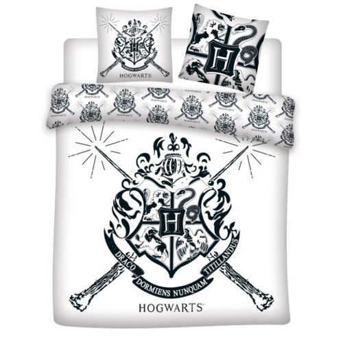 Harry Potter White doppelte, doppelte Bettdeckenbezug 240×220cm, 65x65 cm