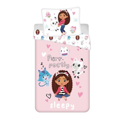 Gabby's Dollhouse Sleepy Bettbezug 135×200cm, 80×80 cm