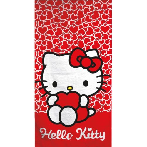 Hello Kitty Hearts Badehandtuch, Strandtuch 70*140cm (Schnelltrocknend)