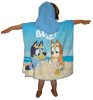 Bluey Sandcastle Strandtuch Poncho 55x110 cm (Schnelltrocknend)
