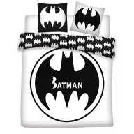   Batman White doppelte, doppelte Bettdeckenbezug 240×220cm, 65x65 cm
