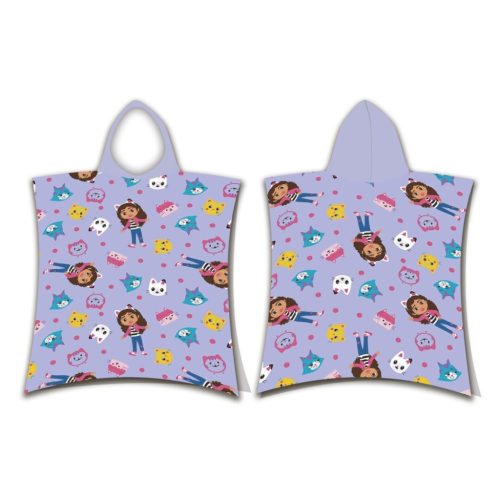 Gabby's Dollhouse Playtime Strandtuchponcho 55x110 cm (Schnelltrocknend)