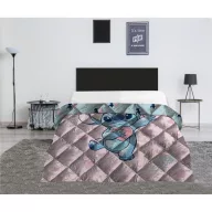   Disney Lilo und Stitch Heart gesteppte Bettdecke, Steppdecke 240x220cm