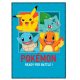 Pokémon Blue Polardecke 100x140 cm