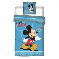   Disney Mickey  Let's Go Bettwäsche 140×200cm, 63×63 cm Mikrofaser
