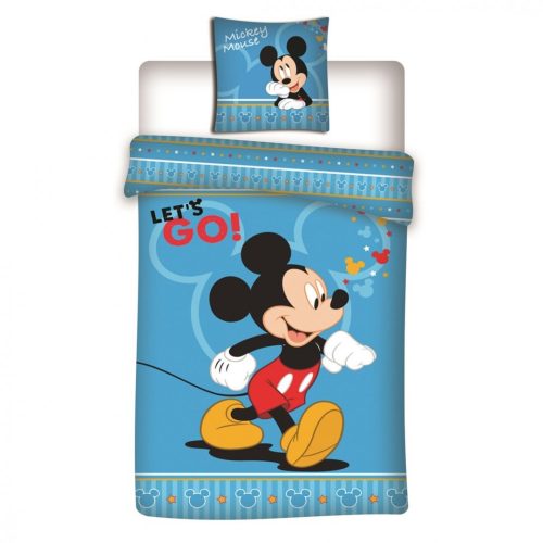 Disney Mickey Let's Go Bettwäsche 140×200 cm, 63×63 cm Microfibre