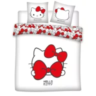   Hello Kitty Red Bow doppelt, doppelte Bettdeckenbezug 240×220cm, 65x65 cm