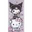 Hello Kitty Best Friend Badehandtuch, Strandtuch 70x140cm (Schnelltrocknend)