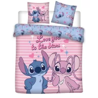  Disney Lilo und Stitch Love You doppel, doppelte Bettbezug 240×220cm, 65x65 cm