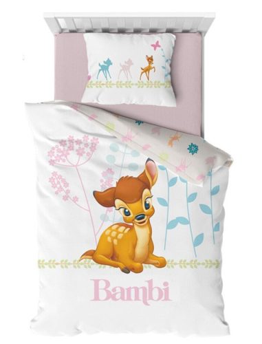 Disney Bambi Flowers Bettwäsche für Kinder (klein) 100×140 cm, 40×60 cm