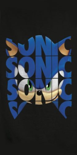 Sonic the Hedgehog Badehandtuch, Strandtuch 70x140cm (Schnelltrocknend)