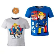Feuerwehrmann Sam Kinder Kurzarmshirt 2er-Set 98-128 cm