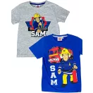 Feuerwehrmann Sam Kinder Kurzarmshirt 2er-Set 98-128 cm