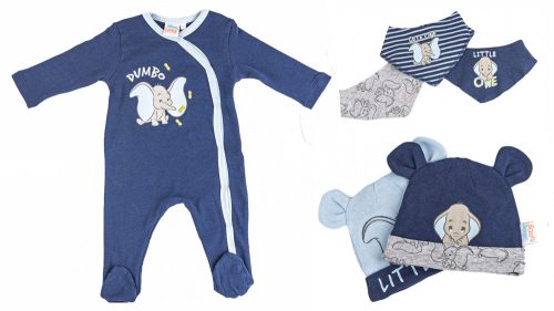 Disney Dumbo Baby Schlafanzug, Deckel und Schleimtuch Set 74/80 cm