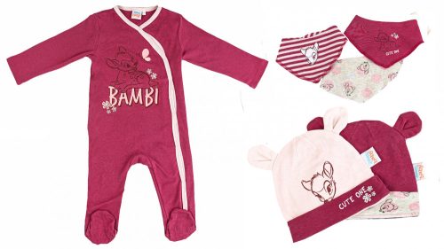 Disney Bambi Baby Schlafanzug, Deckel und Schleimtuch Set 74/80 cm