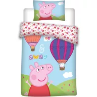   Peppa malac Hot-air Balloon gyerek, ovis Bettwäsche 100×135cm, 40×60 cm