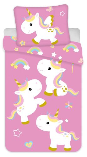 Einhorn Fun Kinderbettwäsche 100×135 cm, 40×60 cm