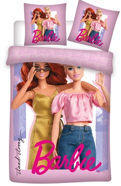 Barbie Duo Bettwäsche 135×200 cm, 80×80 cm