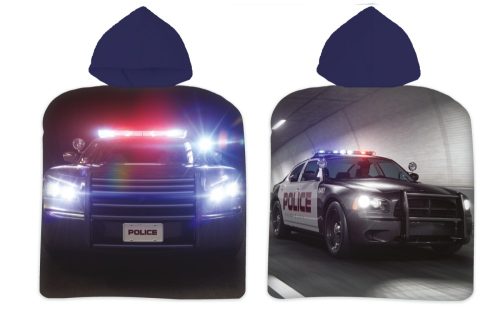 Polizei Auto-Strandtuch-Poncho 50*100cm