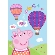 Peppa Wutz Hot Air Balloon Polardecke 100x140cm
