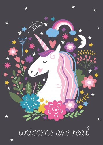 Einhorn Polardecke 100*140cm