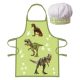Dinosaurier T-Rex Kinder Schürze 2er-Set